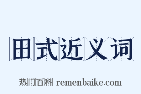 田式近义词是什么意思的图片